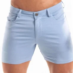 TOF Paris Shorts-Bermuda Chino Bleu Ciel