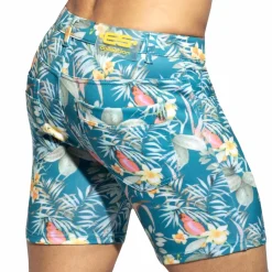 ES Collection Shorts-Bermuda Svelte Hawaï Bleu