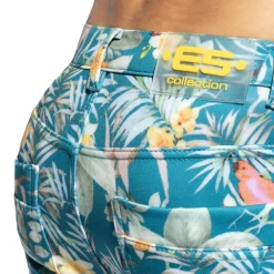 ES Collection Shorts-Bermuda Svelte Hawaï Bleu
