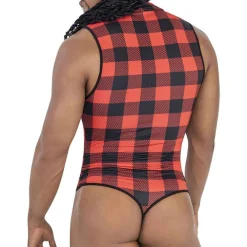 CandyMan Bodys Sexy|Tenues Sexy-Body Bûcheron Rouge