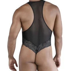 CandyMan Bodys Sexy|Tenues Sexy-Body Dentelle - Résille Noir