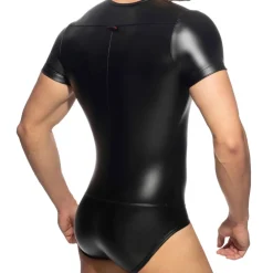 AD Fetish Bodys Sexy|Tenues Sexy-Body Front Zip Rub Cockring Noir