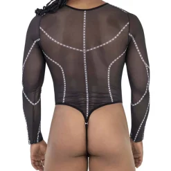 CandyMan Bodys Sexy|Tenues Sexy-Body Futuriste Noir