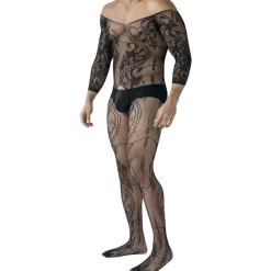 CUT4MEN Bodys Sexy|Tenues Sexy-Body Lacey Fishnet R4VAGE Noir