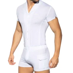 ES Collection Bodys-Body Manches Courtes Blanc