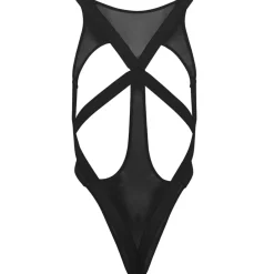 CandyMan Bodys Sexy|Tenues Sexy-Body Mesh Noir