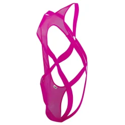 CandyMan Bodys Sexy|Tenues Sexy-Body Mesh Rose Vif