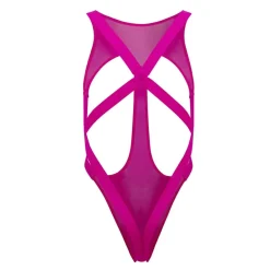 CandyMan Bodys Sexy|Tenues Sexy-Body Mesh Rose Vif