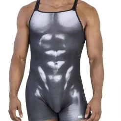 CandyMan Bodys Sexy|Tenues Sexy-Body Muscle Noir