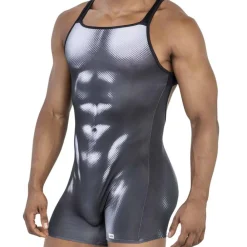 CandyMan Bodys Sexy|Tenues Sexy-Body Muscle Noir