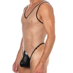 CandyMan Bodys Sexy|Tenues Sexy-Body Résille Chair