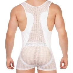 Barcode Bodys Sexy|Tenues Sexy-Body Sanke Mesh Blanc