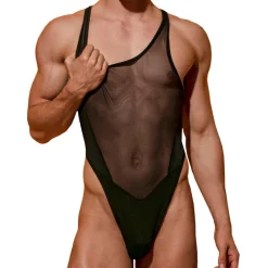 Omohonia Bodys Sexy-Body String Ares Noir