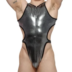 Omohonia Bodys Sexy|Tenues Sexy-Body String Clip Vulcano Argent