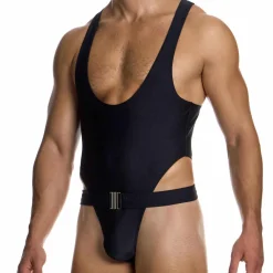 Modus Vivendi Bodys De Bain-Body String de Bain Avant-Garde Noir