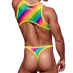 Omohonia Bodys Sexy-Body String Vulcano Arc-en-Ciel