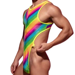 Omohonia Bodys Sexy-Body String Vulcano Arc-en-Ciel