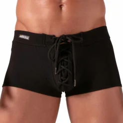 Absolu Male Boxers Sexy-Boxer à Lacet Noir