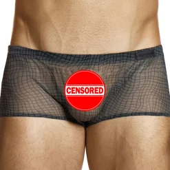 Modus Vivendi Boxers Sexy-Boxer Abstract Résille Gris Anthracite