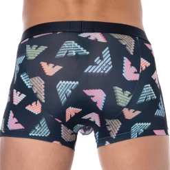 Emporio Armani Boxers-Boxer All Over Microfiber Bleu Marine
