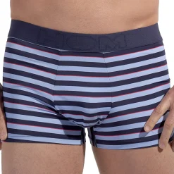 HOM Boxers-Boxer Atlantic Rayures Bleues
