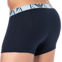 Emporio Armani Boxers-Boxer Bold Monogram Coton Marine - Gris