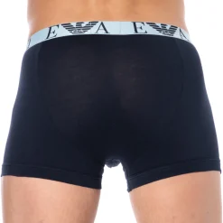 Emporio Armani Boxers-Boxer Bold Monogram Coton Marine - Gris