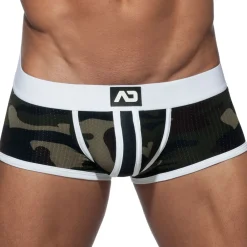 Addicted Shortys|Boxers-Boxer Camo Stripe Blanc