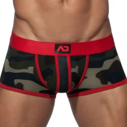Addicted Shortys|Boxers-Boxer Camo Stripe Rouge