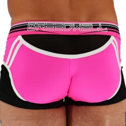 Breedwell Boxers Sexy-Boxer Circuit Breaker Rose Fluo - Noir