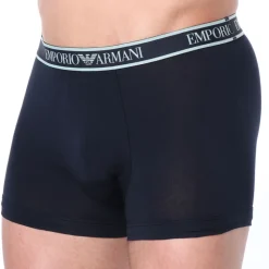 Emporio Armani Boxers-Boxer Core Logoband Coton Marine - Bleu Ciel