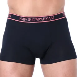 Emporio Armani Boxers-Boxer Core Logoband Coton Marine - Rose