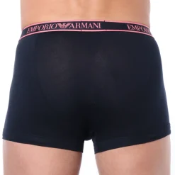 Emporio Armani Boxers-Boxer Core Logoband Coton Marine - Rose