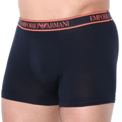 Emporio Armani Boxers-Boxer Core Logoband Coton Marine - Orange