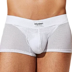 Intymen Sous-Vêtements Sport|Shortys-Boxer Court Bulge Mesh Blanc