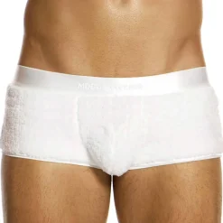 Modus Vivendi Shortys|Boxers-Boxer Court Fourrure Blanc