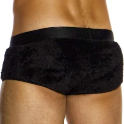 Modus Vivendi Shortys|Boxers-Boxer Court Fourrure Noir