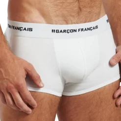 Garçon Français Shortys|Boxers-Boxer Court Indispensable Blanc