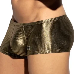 ES Collection Boxers Sexy-Boxer Court Métallique Art Déco Doré