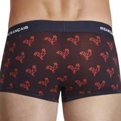 Garçon Français Shortys|Boxers-Boxer Court Origami Coq - Bleu Marine - Rouge