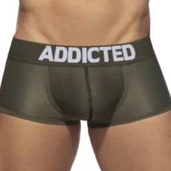 Addicted Sous-Vêtements Push Up|Push Up-Boxer Court Push Up Mesh Kaki