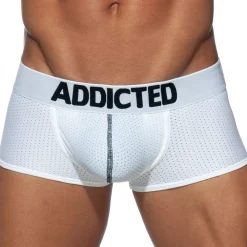 Addicted Sous-Vêtements Push Up|Push Up-Boxer Court Push Up Mesh Blanc