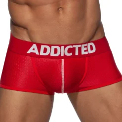 Addicted Sous-Vêtements Push Up|Push Up-Boxer Court Push Up Mesh Rouge