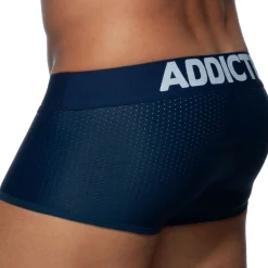 Addicted Sous-Vêtements Push Up|Push Up-Boxer Court Push Up Mesh Bleu Marine