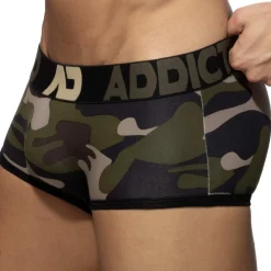 Addicted Shortys|Boxers-Boxer Court Sans Couture Camouflage