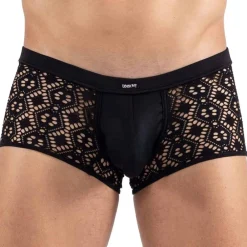 Lookme Boxers Sexy-Boxer Court Shiny Noir