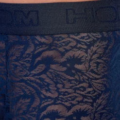 HOM Boxers Sexy-Boxer Court Temptation Free Cut Lace Bleu Marine