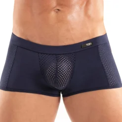 TOF Paris Sous-Vêtements Sport|Shortys-Boxer Court Tentation Microfibre Marine