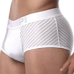Pump! Shortys|Boxers-Boxer Court Whisper Blanc