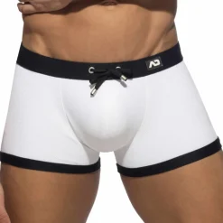 Addicted Maillots De Bain Push Up|Boxers De Bain-Boxer de Bain Classic Piqué Blanc